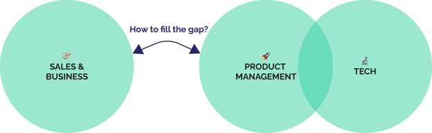 The gap between Sales and Product teams without Product Marketing